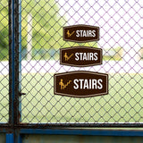 Fancy Plus Stairs Wall or Door Sign Easy Installation | Workplace Office and Business
