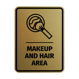Signs ByLITA Portrait Round Makeup And Hair Area Door or Wall Sign Easy Installation | Directing Artists & Co-Workers | Music | Concert | Festivals