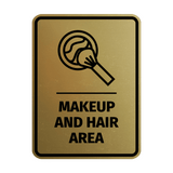 Signs ByLITA Portrait Round Makeup And Hair Area Door or Wall Sign Easy Installation | Directing Artists & Co-Workers | Music | Concert | Festivals