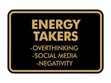 Signs ByLITA Classic Framed Energy takers Wall or Door Sign