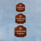 Heritage Plus Contactless Payment Wall or Door Sign | Public Spaces Signage