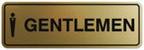 Signs ByLITA Standard Gentlemen Figurine Sign - Easy Installation | Durable Wall or Door