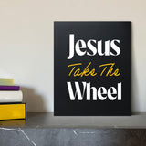 Designs ByLITA Jesus Take The Wheel, Wall Print Art | Religious Home Decor (Unframed or Framed)