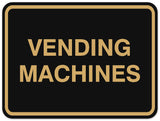 Signs ByLITA Classic Framed Vending Machines Sign | Durable Material | Office