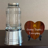 Giving Thanks Everyday Heart Table Sign with Acrylic Stand (6x5") | Religious Home Decor