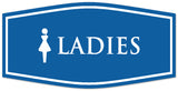 Signs ByLITA Fancy Ladies figurine Sign - Laser-Engraved Lettering | Durable ABS Plastic | Vibrant Colors | Powerful Foam Tape Wall or Door Sign
