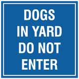 Signs ByLITA Square Dogs in Yard Do Not Enter Sign - Easy Installation | Durable Material