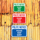 Classic Framed Plus Custom Polite Notice Wall or Door Sign | Customizable Warning Sign For Homes and Businesses
