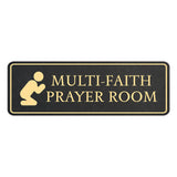 Standard Plus Multi-Faith Prayer Room Wall or Door Sign | Religious Worship Signage