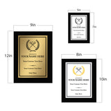 Lacrosse Customizable Black Frame Wooden Award Plaque | Easel Mount Option | Achievement and Recognition Personalizable Plaques