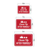 Classic Framed Plus Clean Up After Yourself Wall or Door Sign | Shared Kitchen Cleanliness and Hygiene