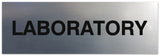 Signs ByLITA Basic Laboratory Sign - Laser-Engraved Lettering | Durable ABS Plastic | Vibrant Colors | Powerful Foam Tape