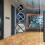 Signs ByLITA Circle No Guns Graphic Door or Wall Sign | Easy Installation | Durable Construction | Promote Health And Safety | Caution Warning Sign for Home, Business and Office Spaces