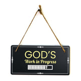 Inspirational and Motivational Religious 5x10 Hanging Plus Wall or Door Sign