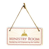 Signs ByLITA Place of Worship Room Signs 5x10 Hanging Plus Wall or Door Sign