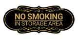 Signs ByLITA Designer No Smoking in Storage Area Wall or Door Sign