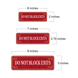 Standard Plus Do Not Block Exits Door or Wall Sign | Office Signage