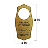 Signs ByLITA Please Do Not Disturb. Making Porn. Thank You Door Hanger