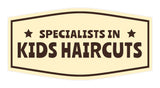 Signs ByLITA Fancy Specialists in Kids Haircuts Easy Installation | Durable Construction | Barbers | Grooming and Styling | Hair Wall or Door Sign