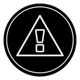 Signs ByLITA Circle General Warning Graphic Door or Wall Sign | Easy Installation | Durable Construction | Promote Health And Safety | Caution Warning Sign for Home, Business and Office Spaces
