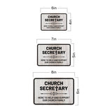 Classic Framed Plus Church Secretary – Here To Help and Support Our Church Family Door or Wall Sign | Church and Place of Worship Signs