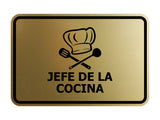 Signs ByLITA Classic Framed Jefe de la Cocina Door or Wall Sign
