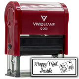 All Quality Happy Mail Inside Self-Inking Rubber Stamp | Business and Packaging Stamps