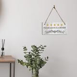5 Stars Please Leave Us A Review 5x10 Hanging Plus Wall or Door Sign | Business Décor