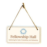 Signs ByLITA Place of Worship Room Signs 5x10 Hanging Plus Wall or Door Sign