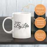 I love My Smoking Hot Husband and Wife 11oz Ceramic Mug (2 pack) | Pair of His and Hers Funny Romantic Novelty Mugs