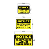 Classic Framed Plus Notice Trespassers Will Be Prosecuted Wall or Door Sign | Health & Safety Warning Signage