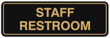Signs ByLITA Standard Staff Restroom Sign - Easy Installation | Durable Wall or Door