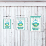 Portrait Round Plus Today's Adventures Are Tomorrow's Memories Door or Wall Sign | Camping RV Decoration