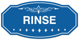 Signs ByLITA Victorian Rinse Wall or Door Sign - Laser-Engraved Lettering | Durable ABS Plastic | Vibrant Colors | Powerful Foam Tape