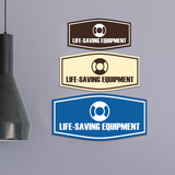 Fancy Life-Saving Equipment Wall or Door Sign