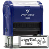 All Quality Happy Mail Inside Self-Inking Rubber Stamp | Business and Packaging Stamps