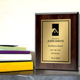 Real Estate Theme Customizable Award Plaque | Recognition of Achievement and Service Personalizable Plaques