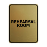 Signs ByLITA Portrait Round Rehearsal Room Door or Wall Sign Easy Installation | Directing Artists & Co-Workers | Music | Concert | Festivals