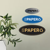 Signs ByLITA Oval Paper Sign - Laser-Engraved Lettering | Durable ABS Plastic | Vibrant Colors | Powerful Foam Tape