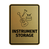 Signs ByLITA Portrait Round Instrument Storage Door or Wall Sign Easy Installation | Directing Artists & Co-Workers | Music | Concert | Festivals