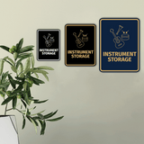 Signs ByLITA Portrait Round Instrument Storage Door or Wall Sign Easy Installation | Directing Artists & Co-Workers | Music | Concert | Festivals