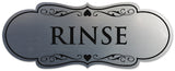 Signs ByLITA Designer Rinse Sign - Easy Installation | Durable Wall or Door Sign