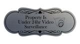 Signs ByLITA Designer Property Is Under 24hr Video Surveillance Wall or Door Sign