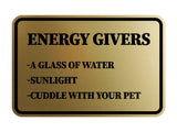 Signs ByLITA Classic Framed Energy Givers Wall or Door Sign