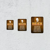 Portrait Round Plus Beer Because No Great Story Ever Started With Someone Eating A Salad Door or Wall Sign | Funny Home Decor