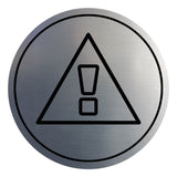 Signs ByLITA Circle General Warning Graphic Door or Wall Sign | Easy Installation | Durable Construction | Promote Health And Safety | Caution Warning Sign for Home, Business and Office Spaces