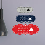 Signs ByLITA Designer Ring Bell for Help Wall or Door Sign