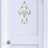 Fear not, for I am with you; be not dismayed, for I am your God Cross Hanging Sign | Rustic Twine | Inspiring Religious Bible Decor