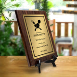 Cooking Competition and Chef Customizable Award Plaque | Recognition of Achievement and Service Personalizable Plaques