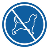 Signs ByLITA Circle No Dogs Graphic Door or Wall Sign | Easy Installation | Durable Construction | Promote Health And Safety | Caution Warning Sign for Home, Business and Office Spaces